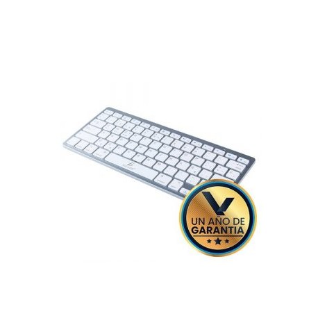 Mini Teclado Inalambrico Bluetooth compatible Win / Mac – Plata