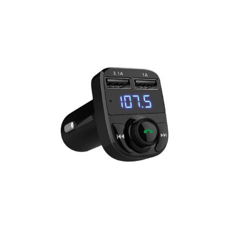 Transmisor FM Bluetooth Manos Libres Cargador con Puerto Doble USB