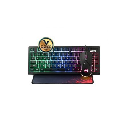 Combo Teclado Mouse y Tapete Gaming CM310 Marvo