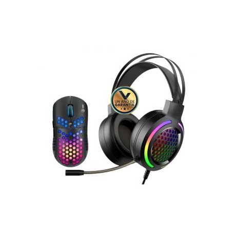 Combo Diadema y Mouse Gaming MH01 Marvo