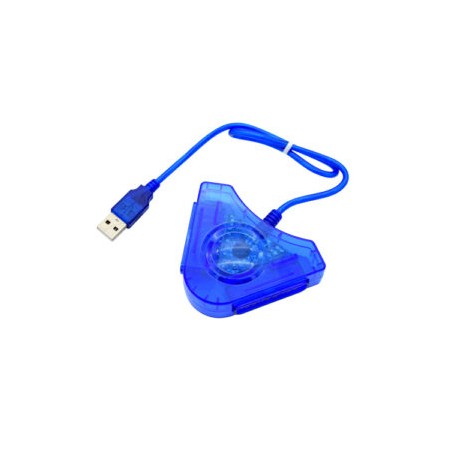 Convertidor Adaptador Doble PS2/PS1 a USB PC Windows