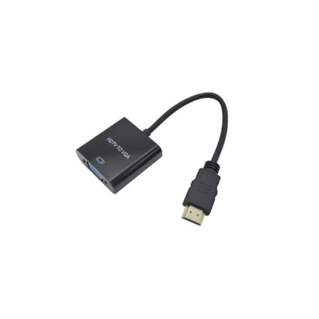 Cable Convertidor HDMI – VGA + 3.5mm