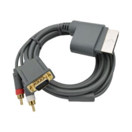 Cable XBOX 360 – AV 2 RCA + VGA para Monitor o Proyector