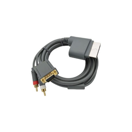 Cable XBOX 360 – AV 2 RCA + VGA para Monitor o Proyector