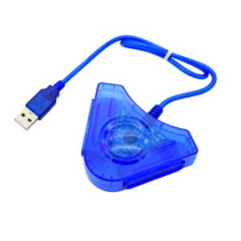 Convertidor Adaptador Doble PS2/PS1 a USB PC Windows