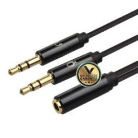 Cable Divisor de Audio 3.5mm para PC Audífonos y Micrófono