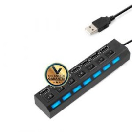 Hub Usb 7 Puertos Switch Para Pc O Laptop