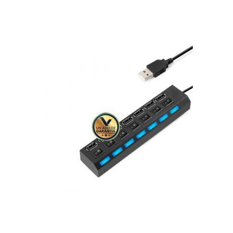 Hub Usb 7 Puertos Switch Para Pc O Laptop