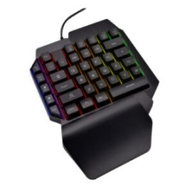 Teclado Gamer USB Retroiluminado a Una Mano