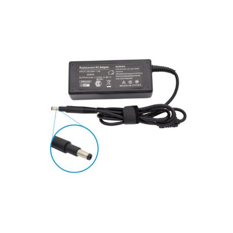 Cargador para Laptop HP 19.5V 3.33A (Bala) Punta 4.8*1.7mm