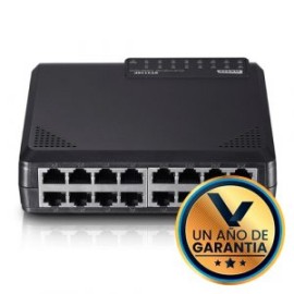 Switch Ethernet 16 Puertos 10/100 Mbps ST3116P Marca Netis